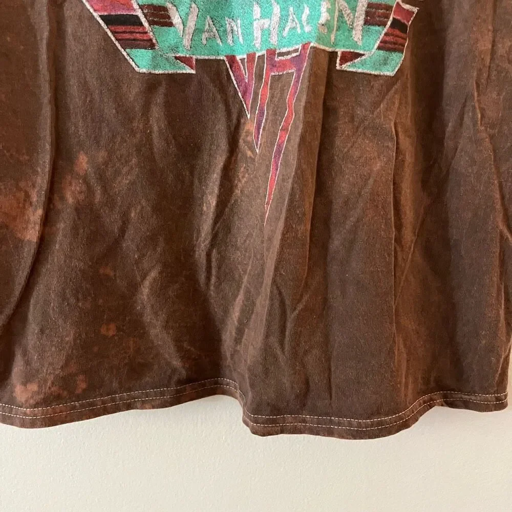 NWOT Van Halen 1979 World Tour Distressed Tee‎ Shirt Unisex Medium